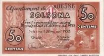 Spagna 50 Centims - Solsona - 1937