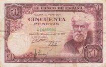 Spagna 50 Pesetas - Santiago Rusinol - 1951 - P.141