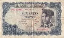 Spagna 500 Pesetas - Jacinto Verdaguer - Landscape - 1971 - Letter P - P.153