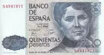 Spagna 500 Pesetas - Rosalia De Castro - 1979 -  P.157