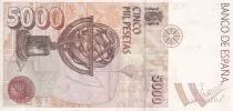 Spagna 5000 Pesetas - Christopher Colombus - 1992 -  P.165