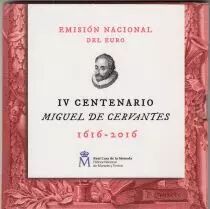Spagna Complete set 2016 - 9 coins Miguel Cervant�s - Used coin set