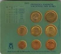 Spagna Spain Complete set 2000 - 8 coins Euro