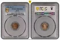 Spain 1 centimo - Alfonso XIII  - 1906 - PCGS MS65BN