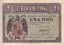 Spain 1 Peseta - Arms - 1938 - P.108