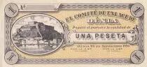 Spain 1 Peseta - El comit&eacute; de enlace de D&eacute;nia - 1936