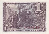 Spain 1 Peseta - Fernando el catolico - 1943 - P.126