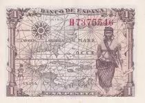 Spain 1 Peseta - Queen Isabella la Catolica - Serial H - 1945 - P.128