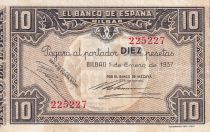Spain 10 Pesetas - Bilbao - 1937 - P.S562