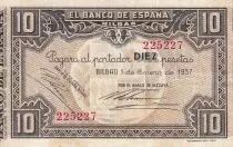 Spain 10 Pesetas - Bilbao - 1937 - P.S562