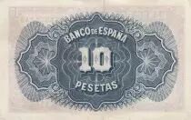 Spain 10 Pesetas - Woman - Various serial - 1935