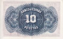 Spain 10 Pesetas - Woman head - 1935 - P.86