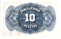 Spain 10 Pesetas 1935 - without serial - aUNC - P.86