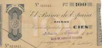 Spain 100 Pesetas - Bilbao - 1936 - P.S554b
