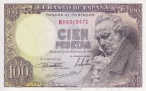 Spain 100 Pesetas - Francisco de Goya - 1946 - P.131