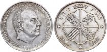 Spain 100 Pesetas - General Franco - 1966 (66) - Silver