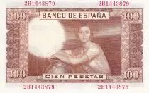 Spain 100 Pesetas - J.R. de Torres -  1953 - Serial 2B - P.145