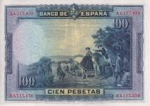 Spain 100 Pesetas - M. De Cervantes - 1928 - P.76