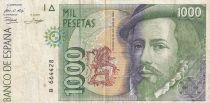 Spain 1000 Pesetas  -  Francisco PIZARRO Herman CORTES - 1992