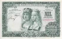 Spain 1000 Pesetas - Catholics kings - Coat of arms - 1957 - P.78