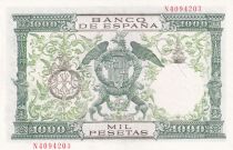 Spain 1000 Pesetas - Catholics kings - Coat of arms - 1957 - Serial N