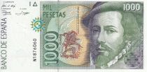 Spain 1000 Pesetas - Hernan Cortes - 1992 - P.163