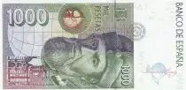 Spain 1000 Pesetas - Hernan Cortes - 1992 - Serial 3M - P.163