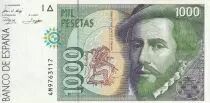 Spain 1000 Pesetas - Hernan Cortes - 1992 - Serial 4M - P.163