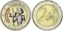 Spain 2 Euros - Don Quixote - Colorised - 2005