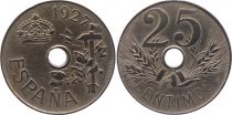 Spain 25 centimos - Alfonso XIII  -1927