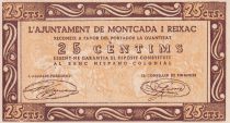 Spain 25 Centims - Montcada I Reixac - 1937