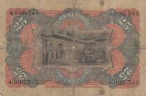 Spain 25 Pesetas - Seated Woman - 1907 - Series 4