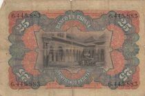 Spain 25 Pesetas - Seated Woman - 1907 - Series 6