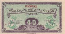 Spain 40 Centimos - Consejo de Asturias y Leon - ND (1936) - P.S602