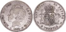 Spain 5 Pesetas,  Alfonso XIII - Arms - 1892 (92)PG-M