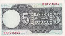 Spain 5 Pesetas - Elcano - 1948 - P.136