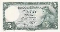 Spain 5 Pesetas - King Alfonso X - 1954 - Letter I - P.146