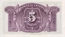 Spain 5 Pesetas - Woman head - 1935 - P.85