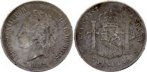 Spain 5 Pesetas Alfonso XIII - 1892 PGM - Silver