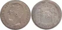 Spain 5 Pesetas Amadeo I - Arms - 1871