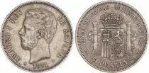 Spain 5 Pesetas Amadeo I - Arms - 1871