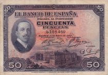 Spain 50 Pesetas - Alfonso XIII - 1927 - P.72a