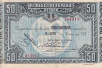 Spain 50 Pesetas - Bilbao - 1937 - P.S564