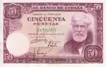 Spain 50 Pesetas - Santiago Rusinol - 1951 - P.141