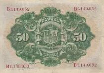 Spain 50 Pesetas - Woman seated - Arms - 1906 - P.58a