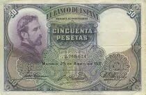 Spain 50 Pesetas E. Rosales - 1931