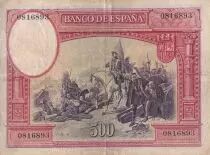 Spain 500 Pesetas - Hernan Cortes - 1935 - P.89