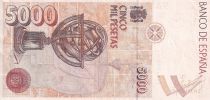 Spain 5000 Pesetas - Christophe Colomb - Bateaux - 1992 - Without serial - P.165