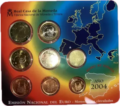 Spain Coffret BU Euro 2004