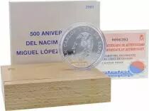 Spain Miguel Lopez de Legazpi - 10 Euros Silver BE 2003